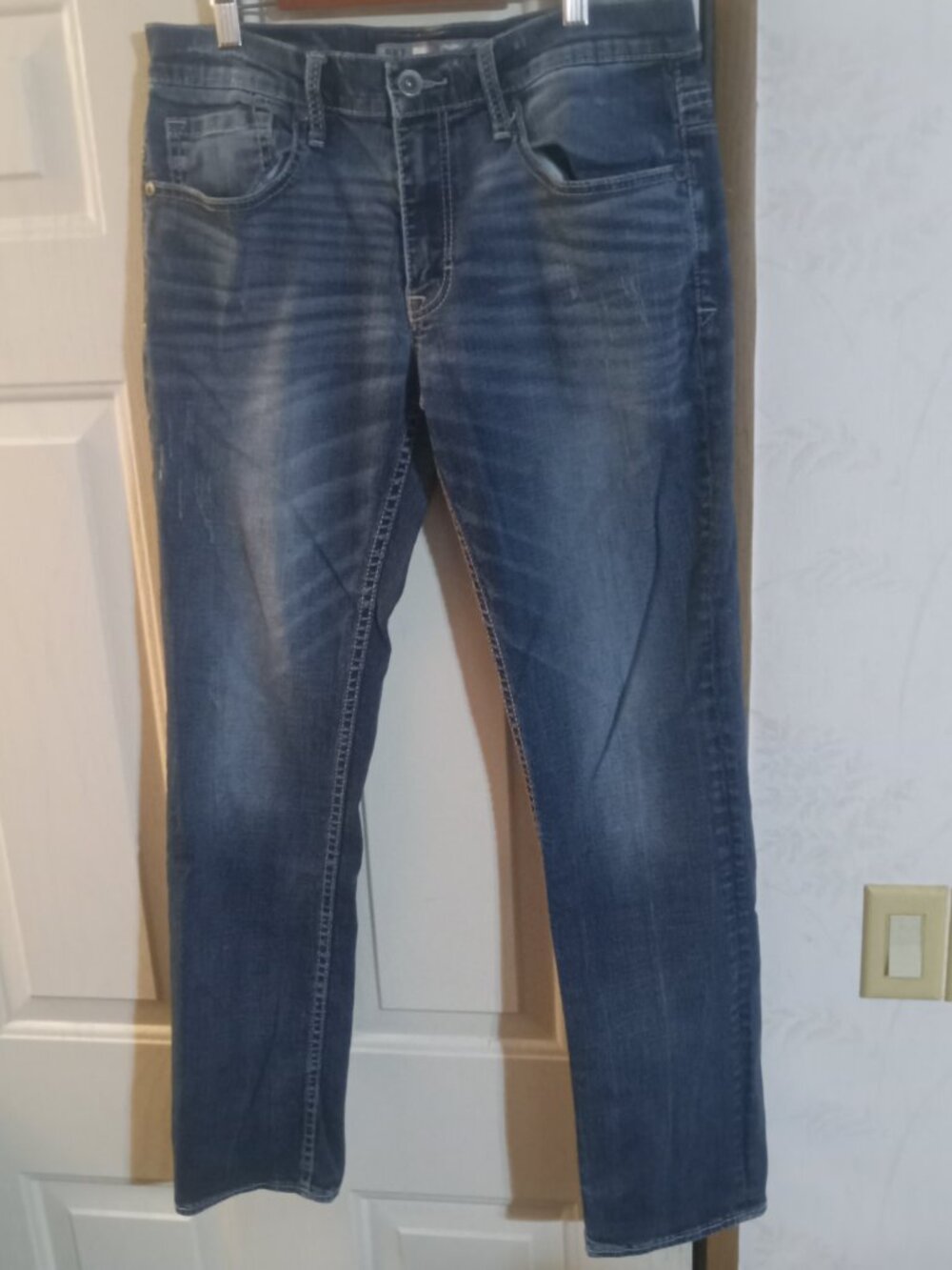 BKE Men's Jake Distressed Skinny Stretch Jeans 32L ABC9004 - Picture 4 of 8